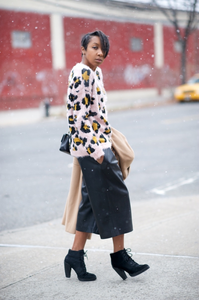 leather culottes