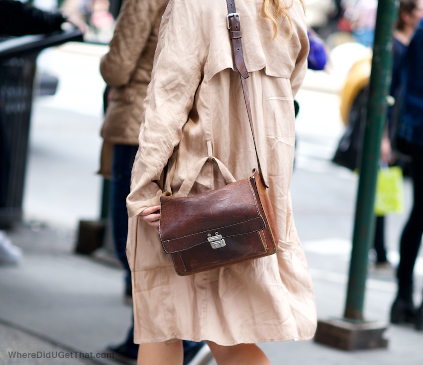 New Yorker Soho Leather Shoulder Bag